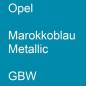 Preview: Opel, Marokkoblau Metallic, GBW.